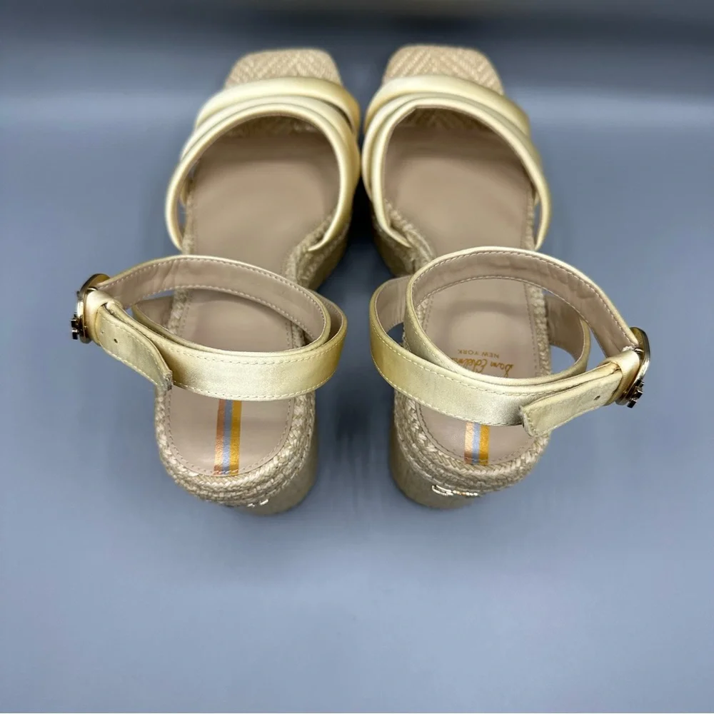 Sam Edelman Tibby Washed Lemon Plarform Wedge Sandal Women’s Size 10 M